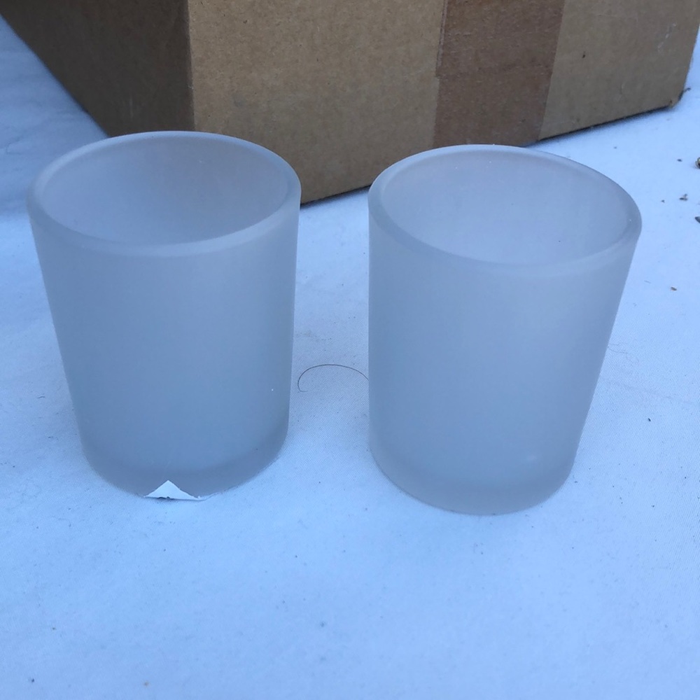 **********SOLD******Frosted votive candles